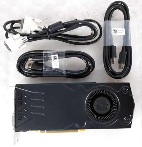 Dell GTX 1060 02FNM3 6GB GDDR5 Video Graphics Card w/ HDMI DVI DP Cables