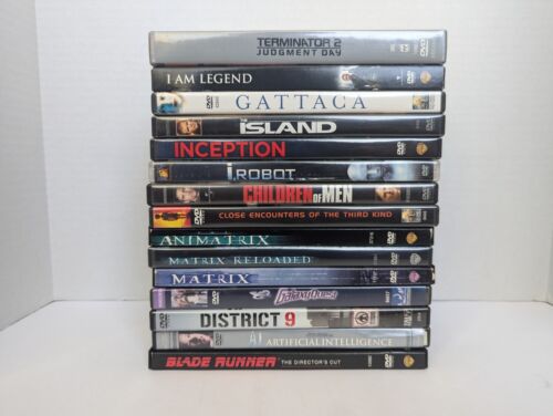 Sci-Fi DVD Lot 15 Movies Aliens Robots Dystopian AI Artificial Intelligence