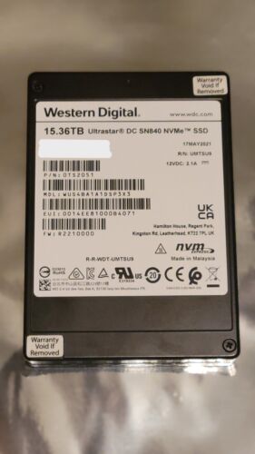 Western Digital Ultrastar DC SN840 15.36TB Enterprise NVMe SSD