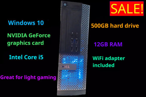 Cheap Budget Gaming PC — Intel Core i5, 12GB RAM, NVIDIA GeForce, WiFi