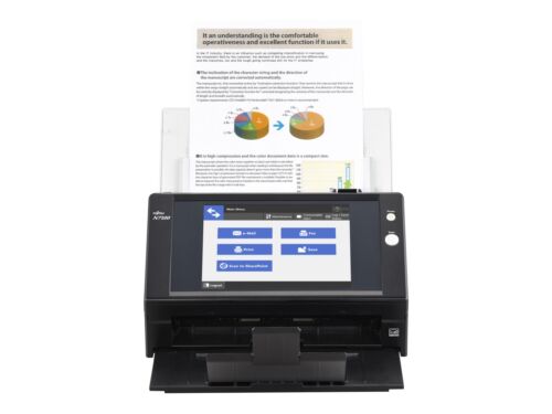 Fujitsu N7100 Network Document and Image Scanner with Large Touch Screen