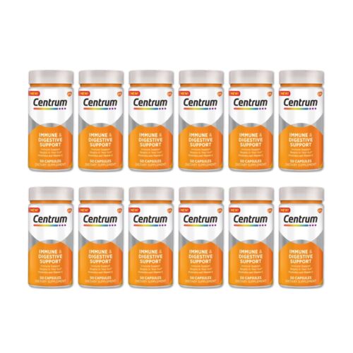 CENTRUM IMMUNE & DIGESTIVE SUPPORT (12 pk) of 50 CAPSULES EXP 06/23