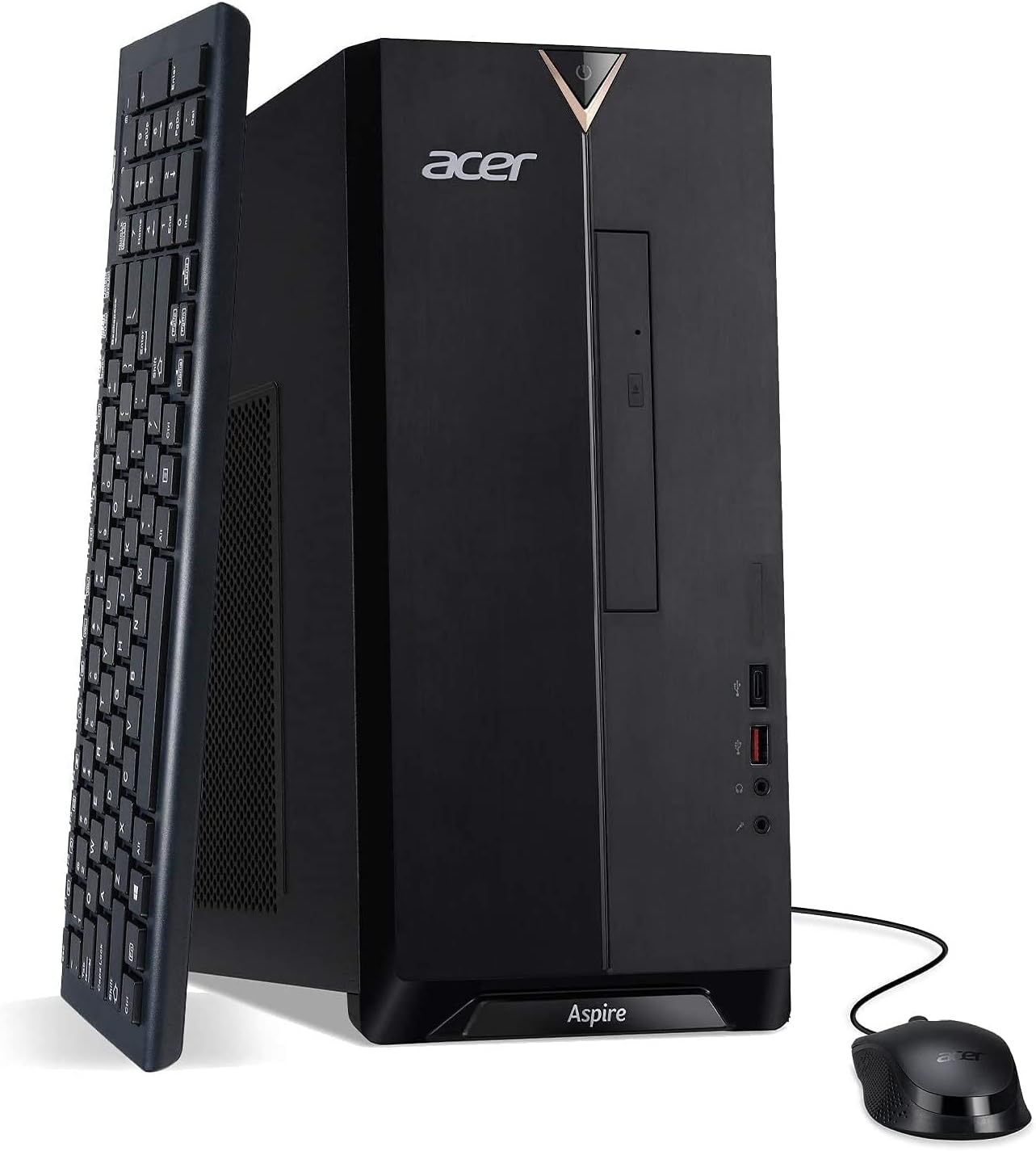 Acer 2022 Aspire Mini Tower Desktop 10th Intel i5-10400 6-Core CPU- UHD Graphics – 32GB DDR4-512GB NVMe SSD + 1TB HDD – DVD Writer – WiFi 6 Bluetooth RJ45 HDMI Windows 11 w/ 32GB USB Drive