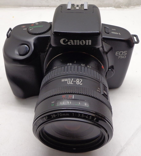 Canon EOS 750 SLR film Camera w/ EF ZOOM 28- 70mm Lens 1:3.5-4.5 II – FREE SHIP!