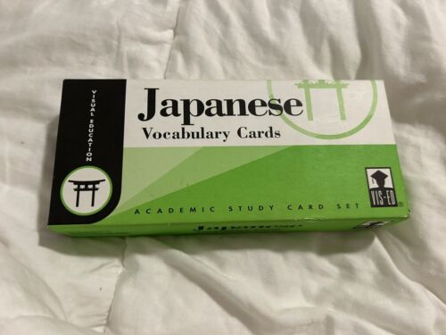 Visual Education 1000 Japanese Vocabulary Cards Language Academic Flashcards