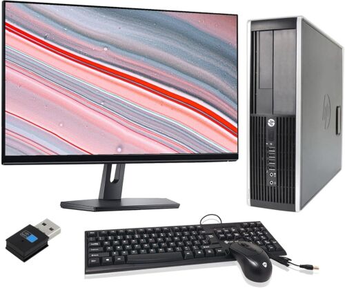 HP Desktop Computer PC i7, up to 64GB RAM 4TB SSD, 24″ LCDs, Windows 11 Pro