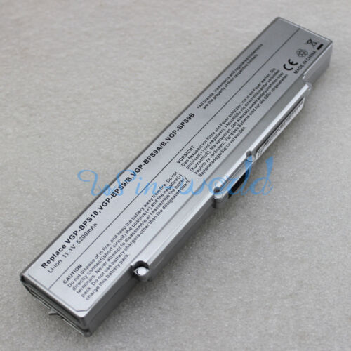 Battery Sony Vaio VGP-BPS9/S VGP-BPL9 VGP-BPL9 fully decoded for Windows7 Silver