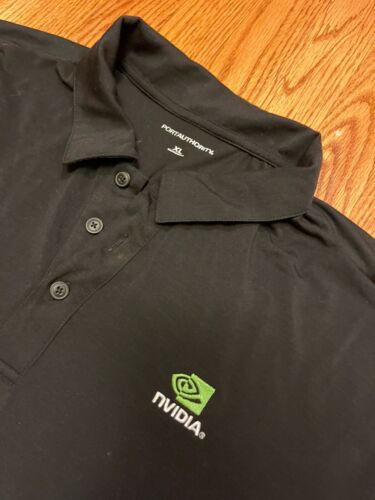 Nvidia Logo POLO SHIRT Mens XL GPU AI/ML Extra Large Graphics Crypto Employee