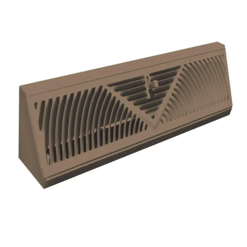 18″ Brown Baseboard Return Air Diffuser Steel Unfinished Floor Vent Ventilation