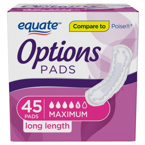 Poise #4 Pads Regular Length Moderate Absorbency – 66 Count – 2 Pack – 132 TOTAL