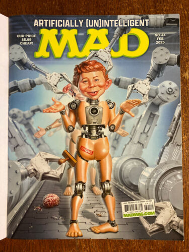 MAD Magazine No. 41  FEB 2025 – Artificially (Un)intelligent (AI) – Like New