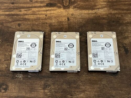 LOT of 3 x Dell Seagate ST600MM0088 600GB SAS 10K 2.5″ HDD 1FD200-151 SUZHSG