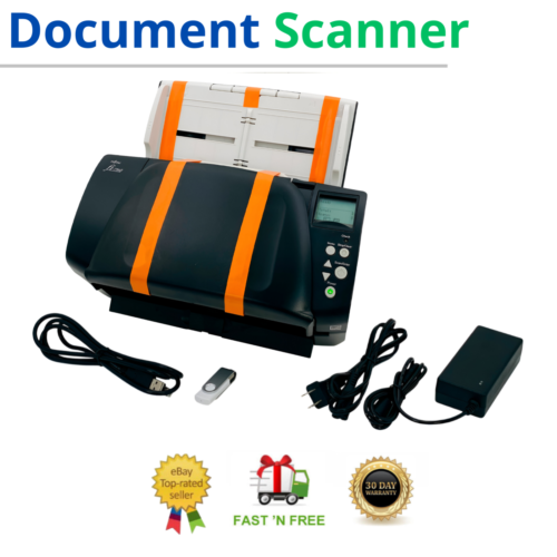 Duplex Pass-Through Document Scanner for Business Office Industry w/FULL SET