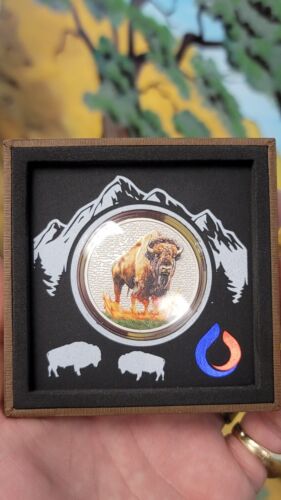 Spirit Buffalo 999 Silver 1 oz Augmented Reality AR Drop the Coins – Low Mintage