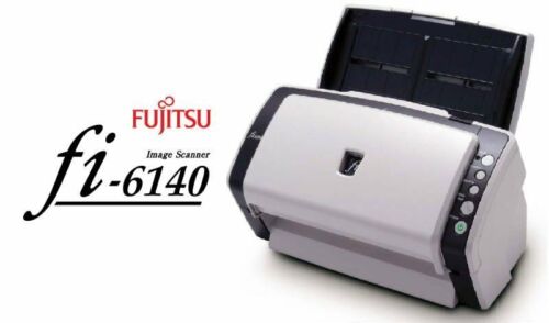 Fujitsu fi-6140 USB SCSI High Speed Color Desktop Document Scanner w/ Software