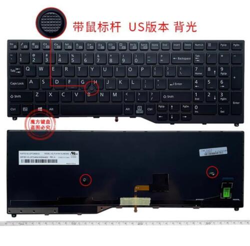 New For Fujitsu Lifebook E459 E558 E458 E559 U759 U757 U758 Keyboard US Backlit