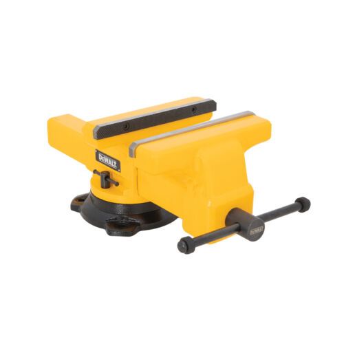 DEWALT 10-Inch 4400lb Capacity Bench Vise with Anvil in Yellow & Black DXMF10BV