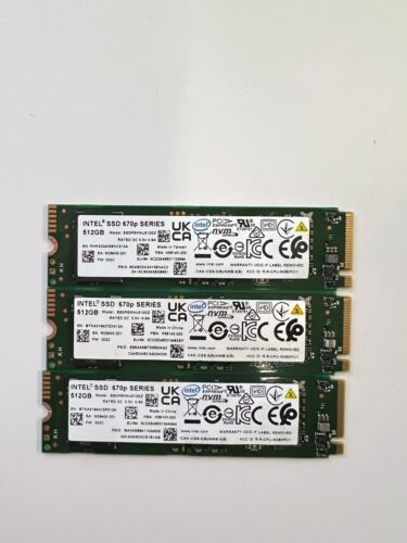 1 Piece Intel 670p 512GB M.2 NVMe Internal SSD (SSDPEKNU512GZX1)