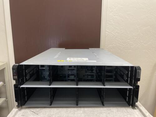 NETAPP NAJ-0801 DISK STORAGE ARRAY W/2x 1OM6 CONTROLLERS AND 2x PSU