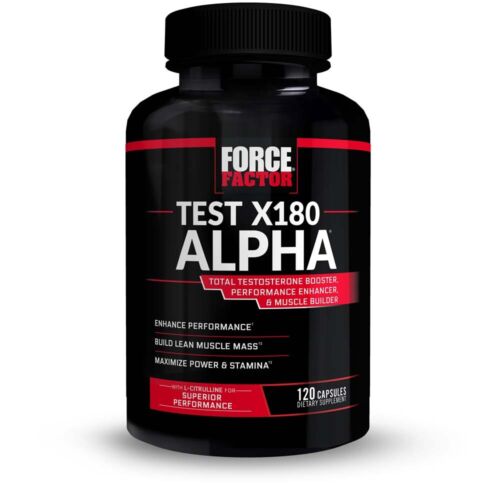 Force Factor Test X180 Alpha – Build Muscle, Increase Power, Strength & Stamina