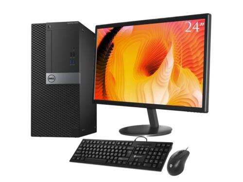 Dell Desktop Computer i5 PC SFF Up To 16GB RAM 2TB HD/SSD 24in Windows 10 Pro