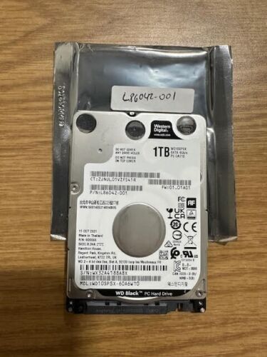 Western Digital 1TB 2.5″ 7200rpm SATA Hard Drive HDD HP L86042-001 USA Seller