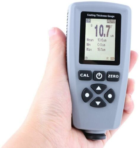 Digital Paint Coating Thickness Meter Tester Fe/NFe 0 to 51.2mils Data Storage