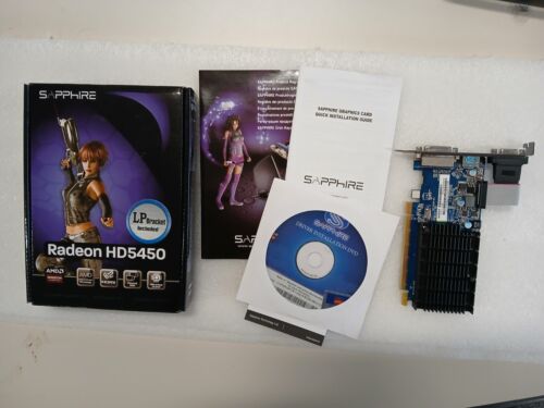 Sapphire Radeon HD5450 1GB PCI-e Video Card New, Sealed Box