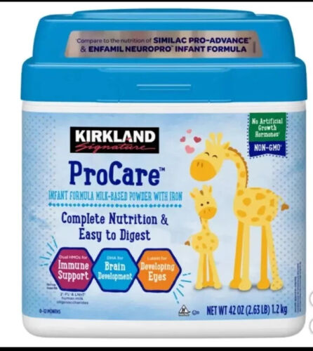 Kirkland Signature ProCare Baby Formula 42 Oz Double HMOs Milk-Based Powder