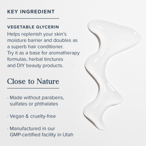 Vegetable Glycerin Soothing Moisturizer, Oil Free Hydration for Skin Care, Ha…