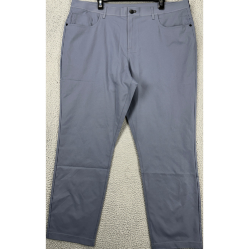 Public Rec Pants Mens 42X30 Grey Workday Tech Slim Fit 5-Pockets Flat Front NEW