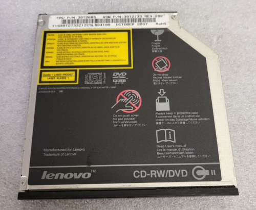 IBM LENOVO 39T2687 CD-RW/DVD DRIVE GCC-4247N TYPE C2 DATA STORAGE US SELLER