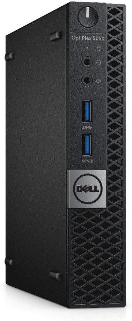 Dell OptiPlex 5050 Micro Form Factor (Intel Core i5-7600T, 8 GB DDR4, 256 GB SSD) Windows 10 Pro (Renewed)