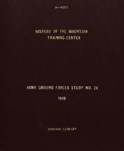 144 Page History Army Mountain Training Center Ski Skiing War History on Data CD