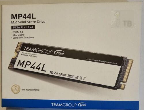 TEAMGROUP MP44L 1TB SLC Cache NVMe M.2 2280 Laptop&Desktop SSD TM8FPK001T0C101