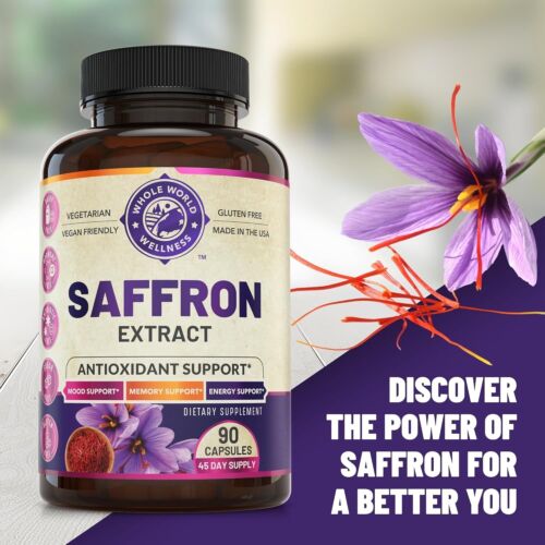 3PK 100% Pure Saffron Extract – Antioxidant Support for Mood Supplements EXP 28