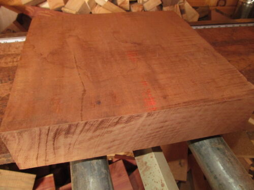 LARGE EXOTIC KILN DRIED AFRICAN MAHOGANY PLATTER BLANKS LUMBER WOOD 15 X 15 X 2″