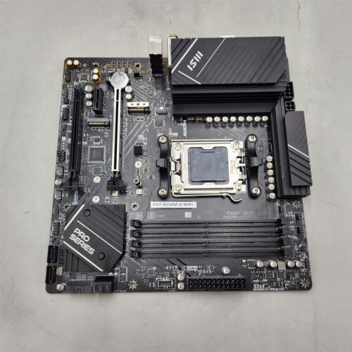 MSI PRO B650M-A WiFi ProSeries Motherboard (AMD AM5, mATX, DDR5, PCIe 4.0, M.2)