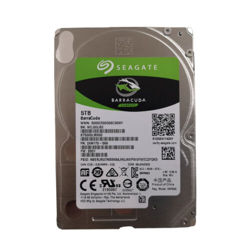 Seagate BarraCuda 5TB ST5000LM000 5400RPM SATA 2.5″ Laptop HDD Hard Drive -15mm