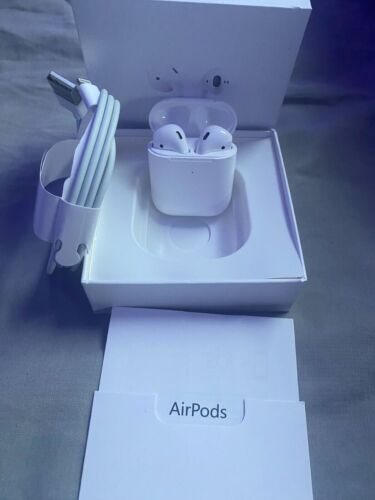 Apple 2nd Generation Bluetooth Earbuds Earphone with Charging Case – White