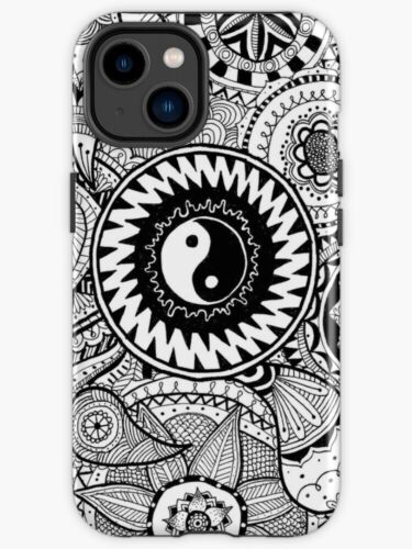 NEW! Black and White Mandala iPhone Samsung Tough Case