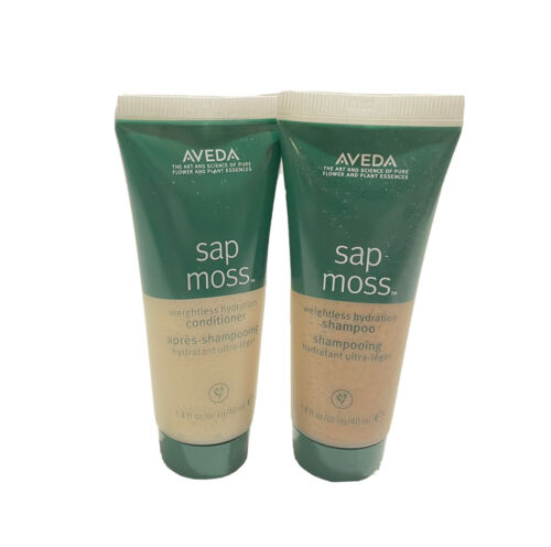 Aveda Sap Moss Weightless Hydration Shampoo & Conditioner – 1.4 oz -Travel -NWOB