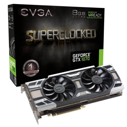 EVGA GeForce GTX 1070 SC GAMING ACX 3.0, 8GB GDDR5,Graphics Card 08G-P4-6173-KR