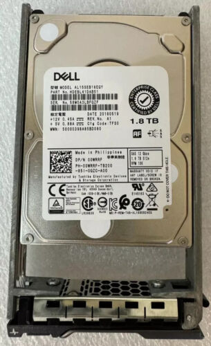 WHR0G DELL 1.8TB 10K SAS 12GBPS SED 512E 2.5″ HARD DRIVE WITH TRAY 0WHR0G