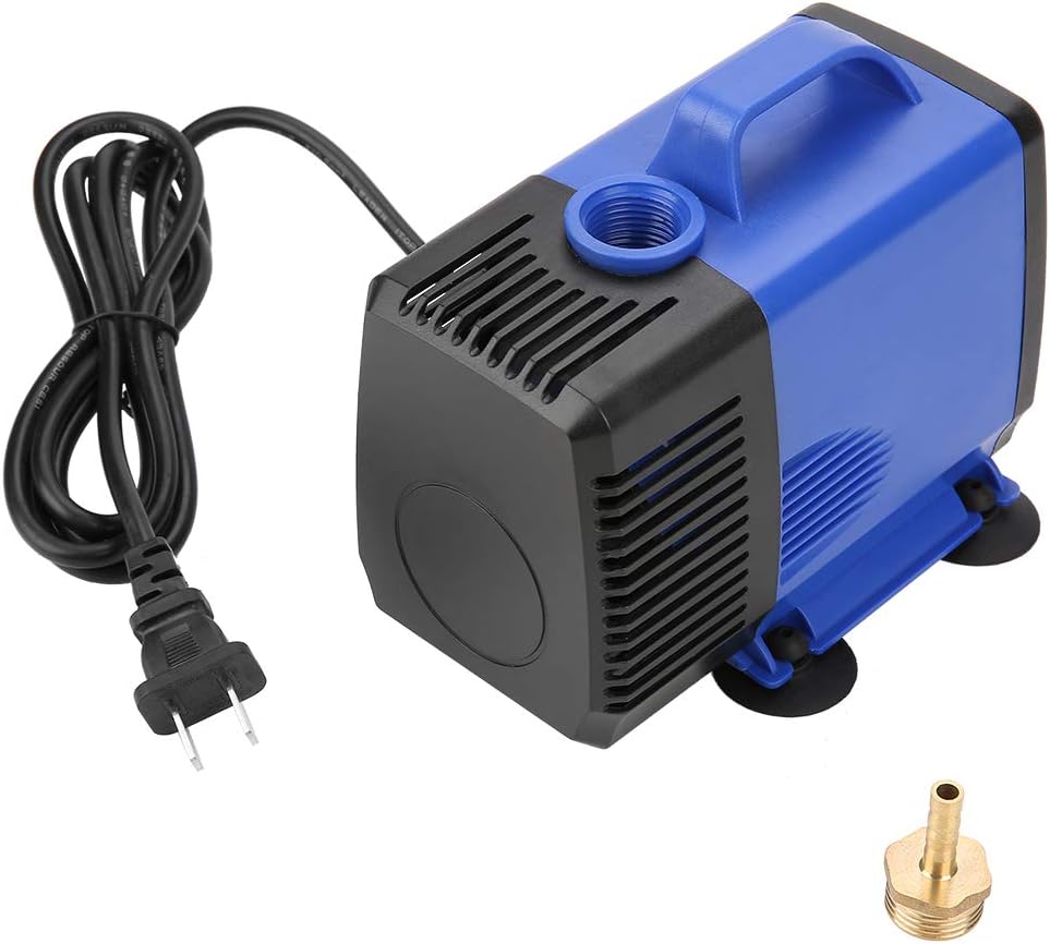 Submersible Pump, 80W 3.5m Engraving Machine Submersible Pump for CNC Spindle Motor, Aquarium , Water Fountain CN Plug 220V