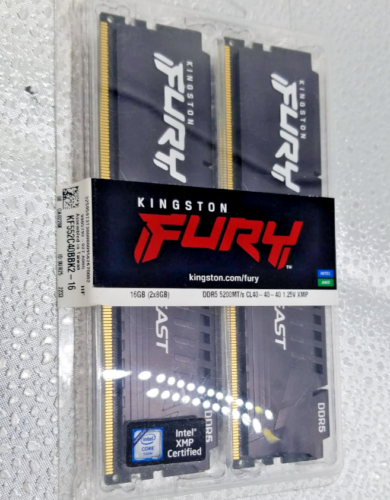 Brand New Kingston FURY Beast KF552C40BBK2-16 16GB DDR5 5200MT/s DIMM – Black!!