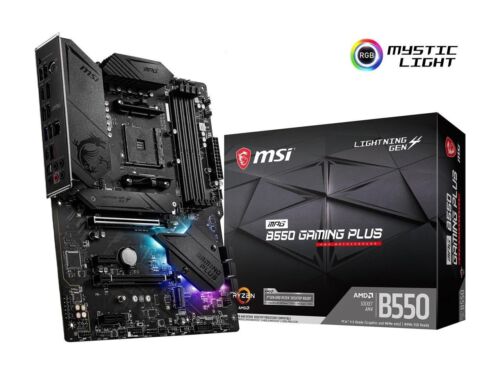 (Factory Refurbished) MSI MPG B550 GAMING PLUS AM4  M.2 SATA AMD ATX Motherboard