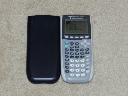 Texas Instruments TI-84 Plus Silver Edition Graphing Calculator TESTED GREAT CON