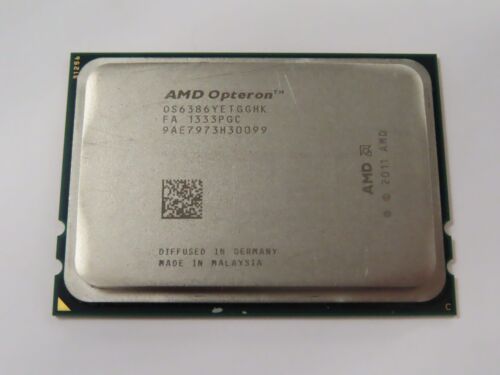 Lot of 2 AMD Opteron 6386 2.8GHz 16-Core Socket G34 CPU OS6386YETGGHK