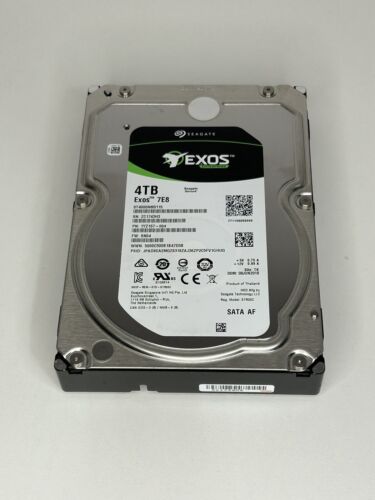 Seagate Exos 7E8 ST4000NM0035 4TB 7200RPM SATA 6Gb/s 3.5″ Only 2000 Hours